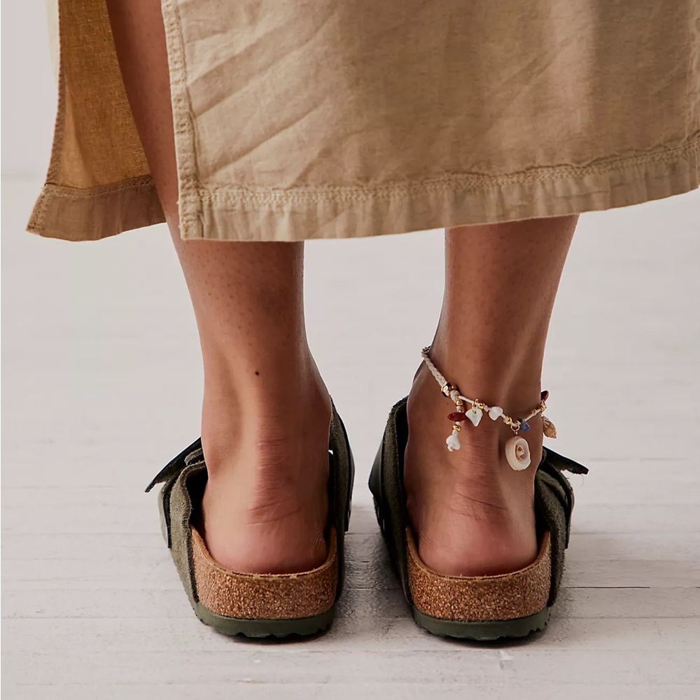 BIRKENSTOCK Kyoto Suede Leather Thyme Men’s Sandal - Picture 8 of 8